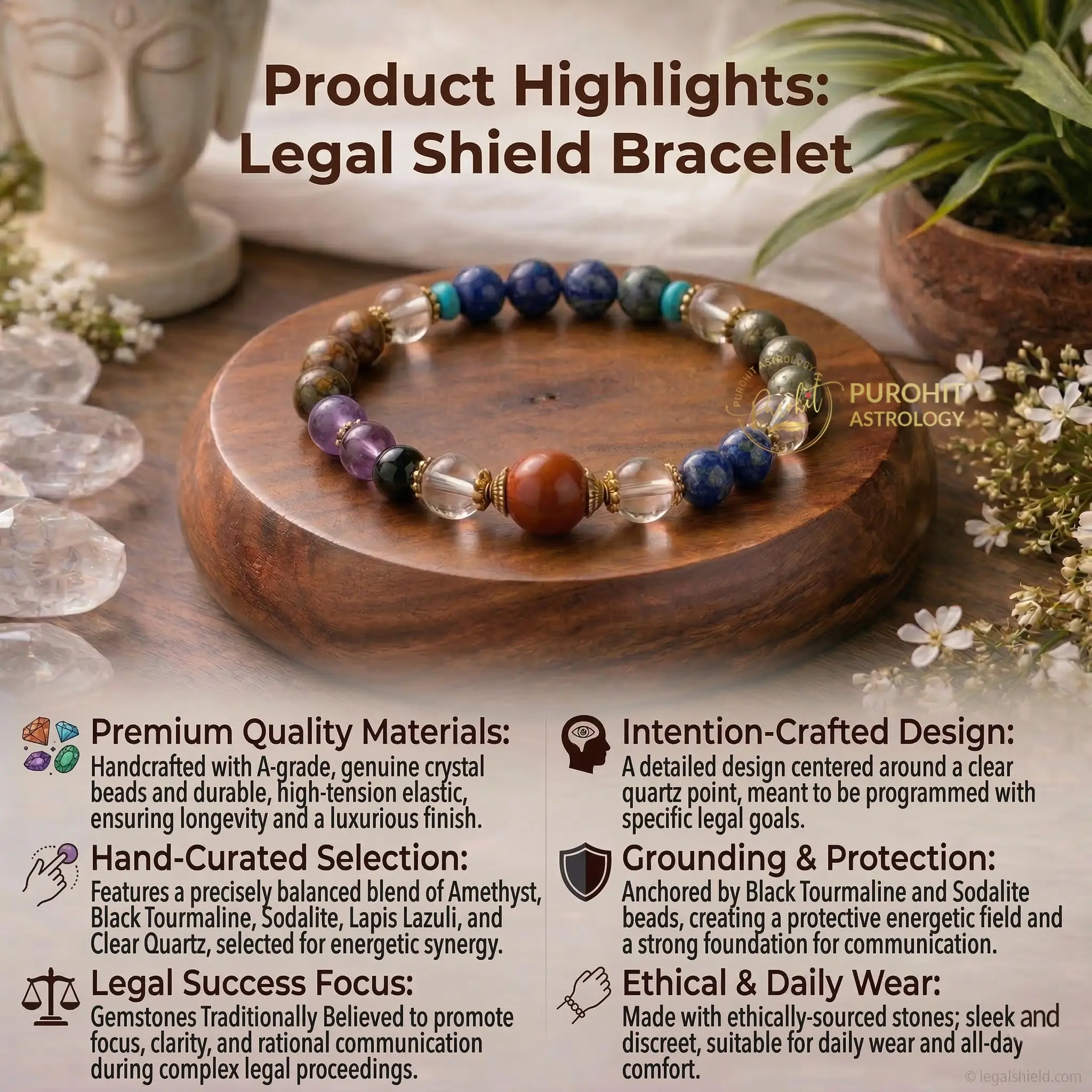 Features of Legal Shield Bracelet. buy now