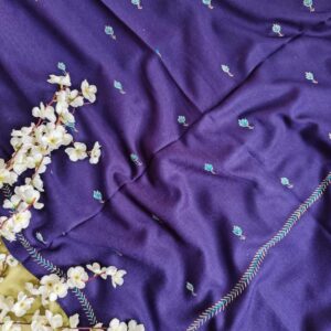 Purple Kashmiri Embordered Shawl