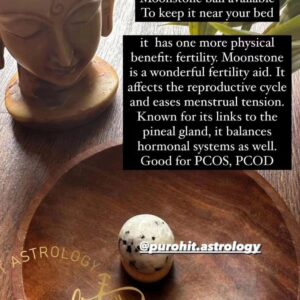Moon Stone Ball For Conceiving Issues, PCOD & PCOS