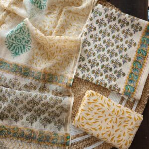Bel Buti Pure Cotton Suit + Kota Doria Dupatta