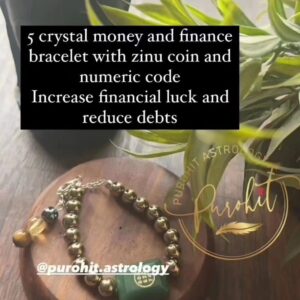 5 Crystal Bracelet for Money and Finances