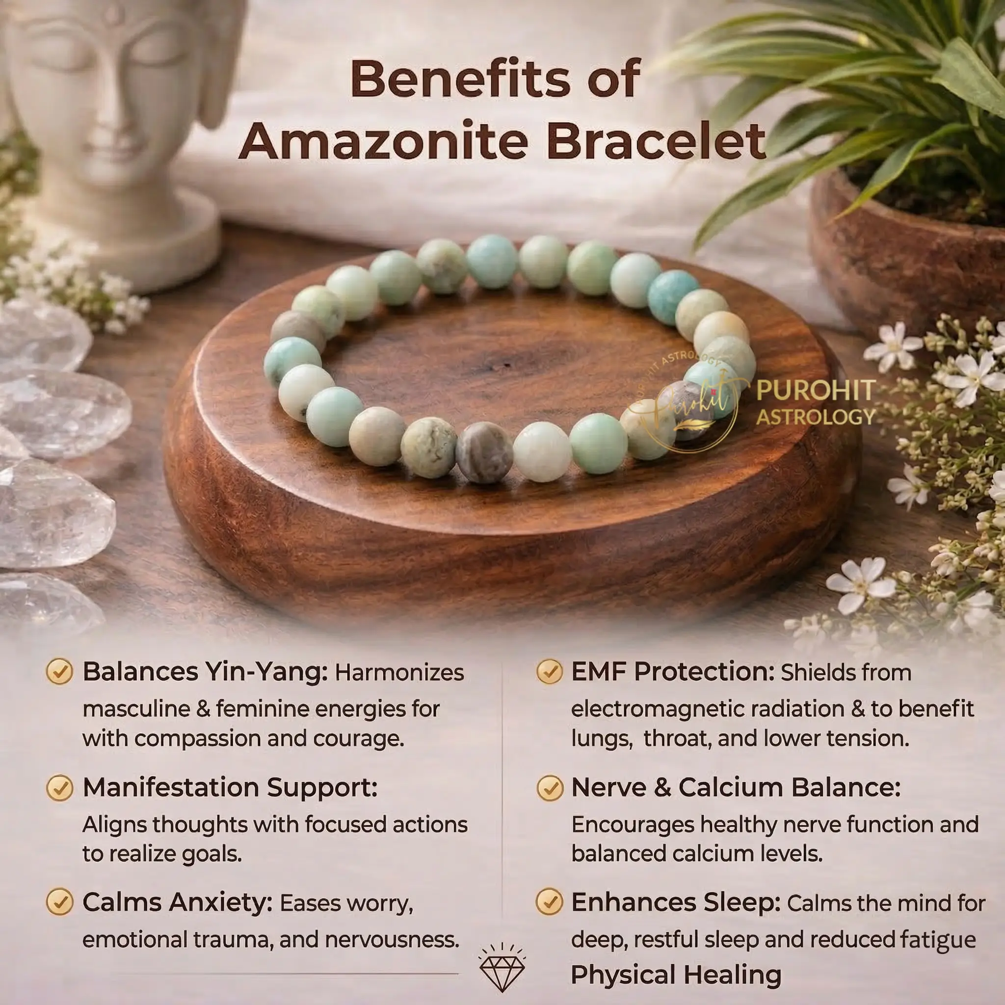 Benefits of Amazonite Bracelet. buy online