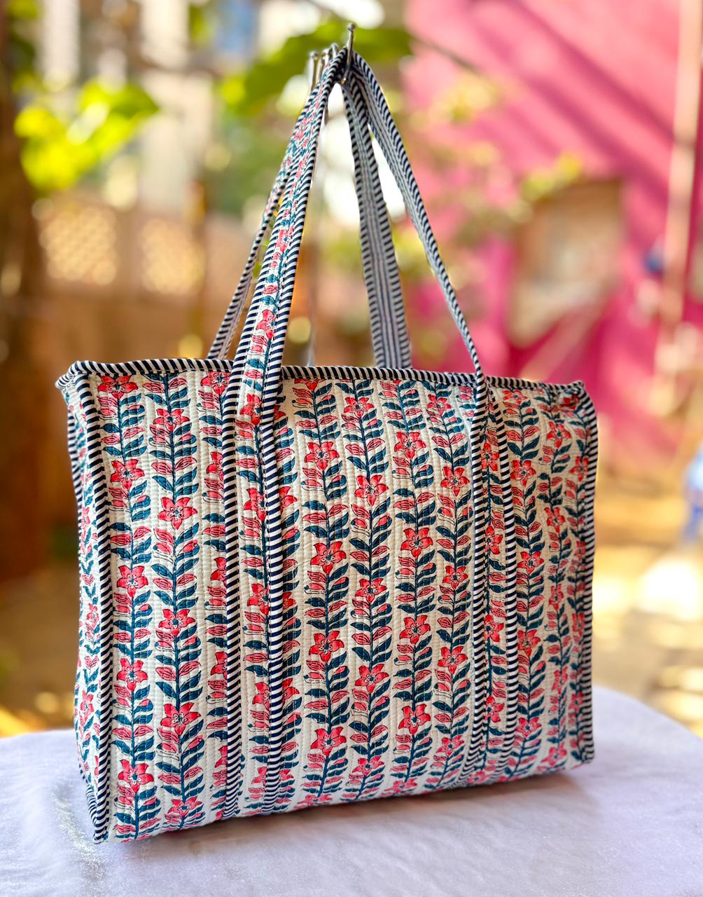 Pure Cotton Handcrafted Tote Bag