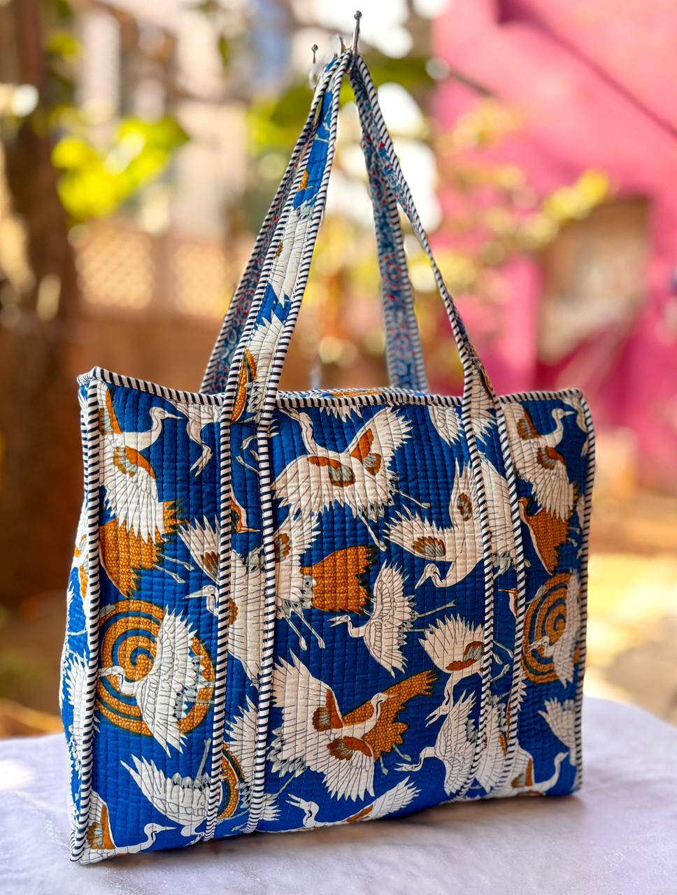 Pure Cotton Handcrafted Tote Bag