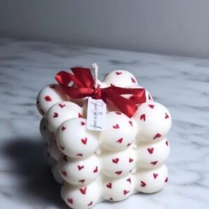Love Bubble Cube Candle ❤️