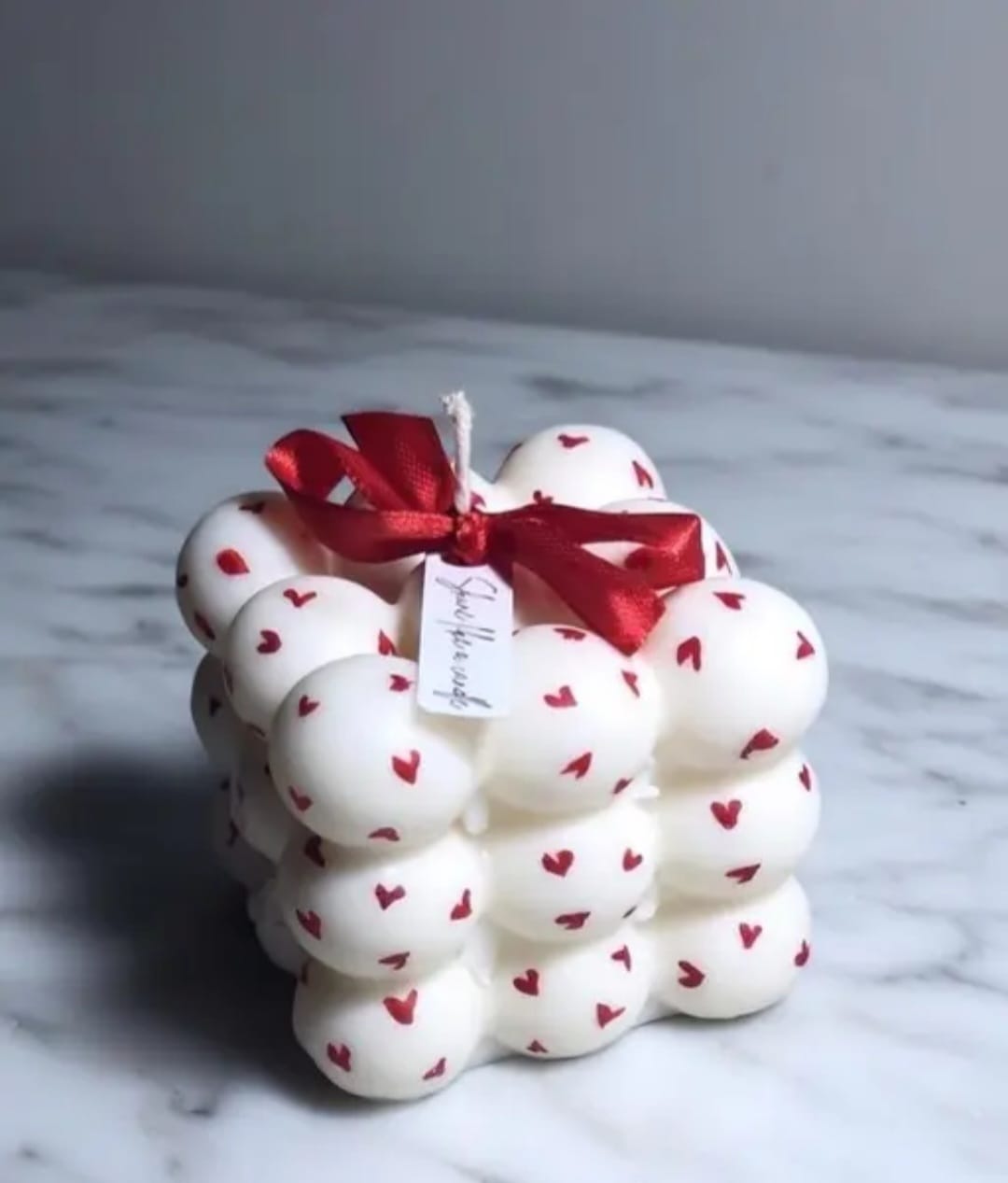 Love Bubble Cube Candle ❤️