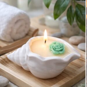 Pearl Shell blossom Candle''
