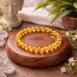 Golden Citrine Crystal Healing Bracelet