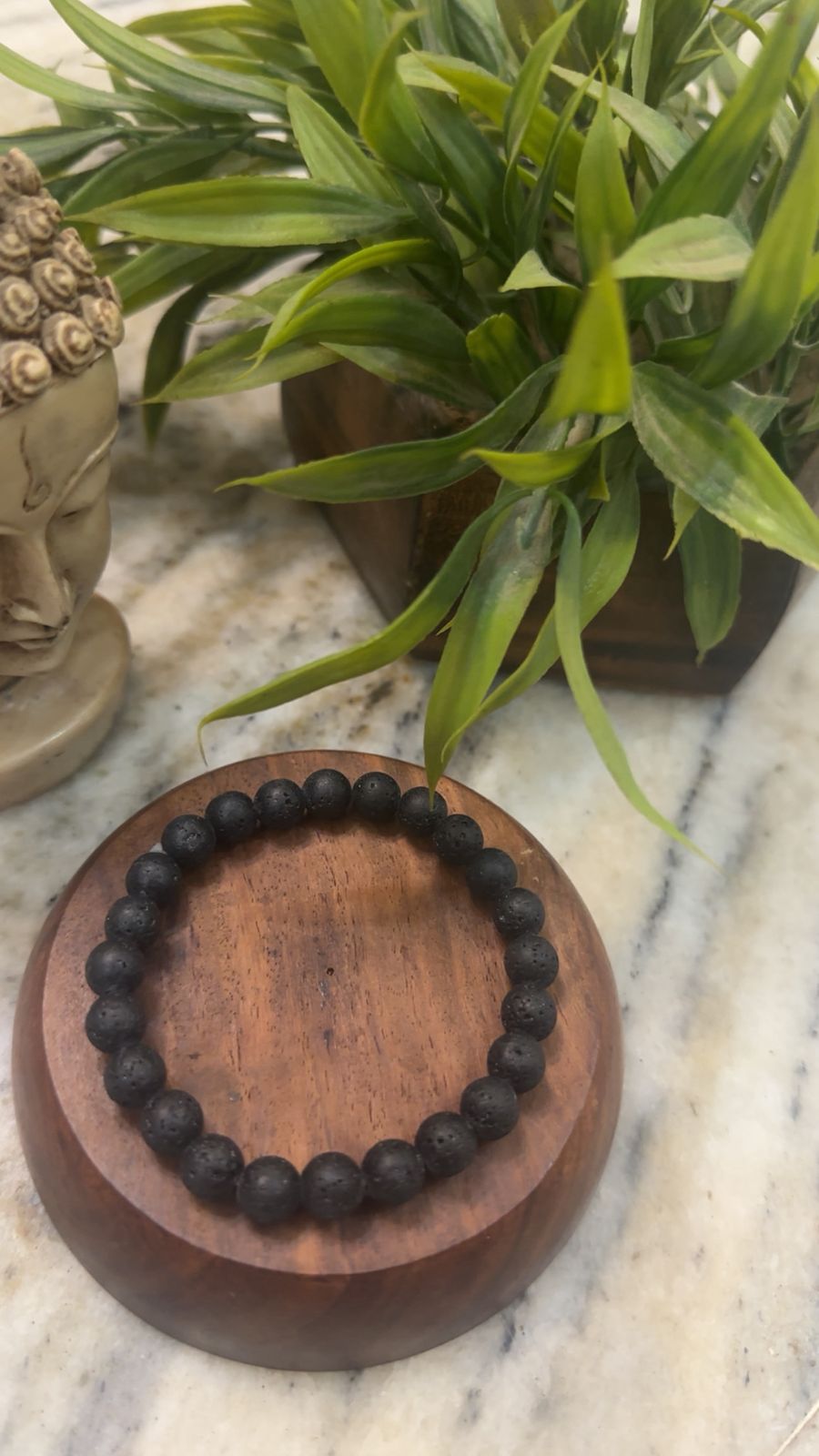 Black Lava Stone Energy Bracelet