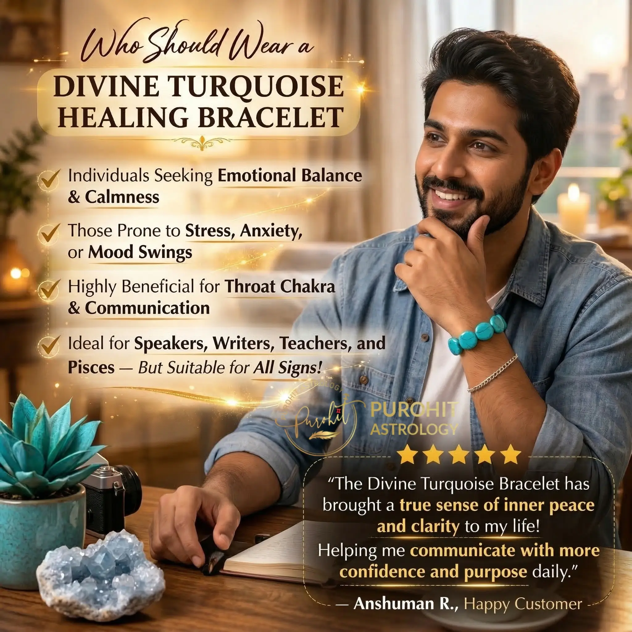 Buy Divine Turquoise Healing Bracelet