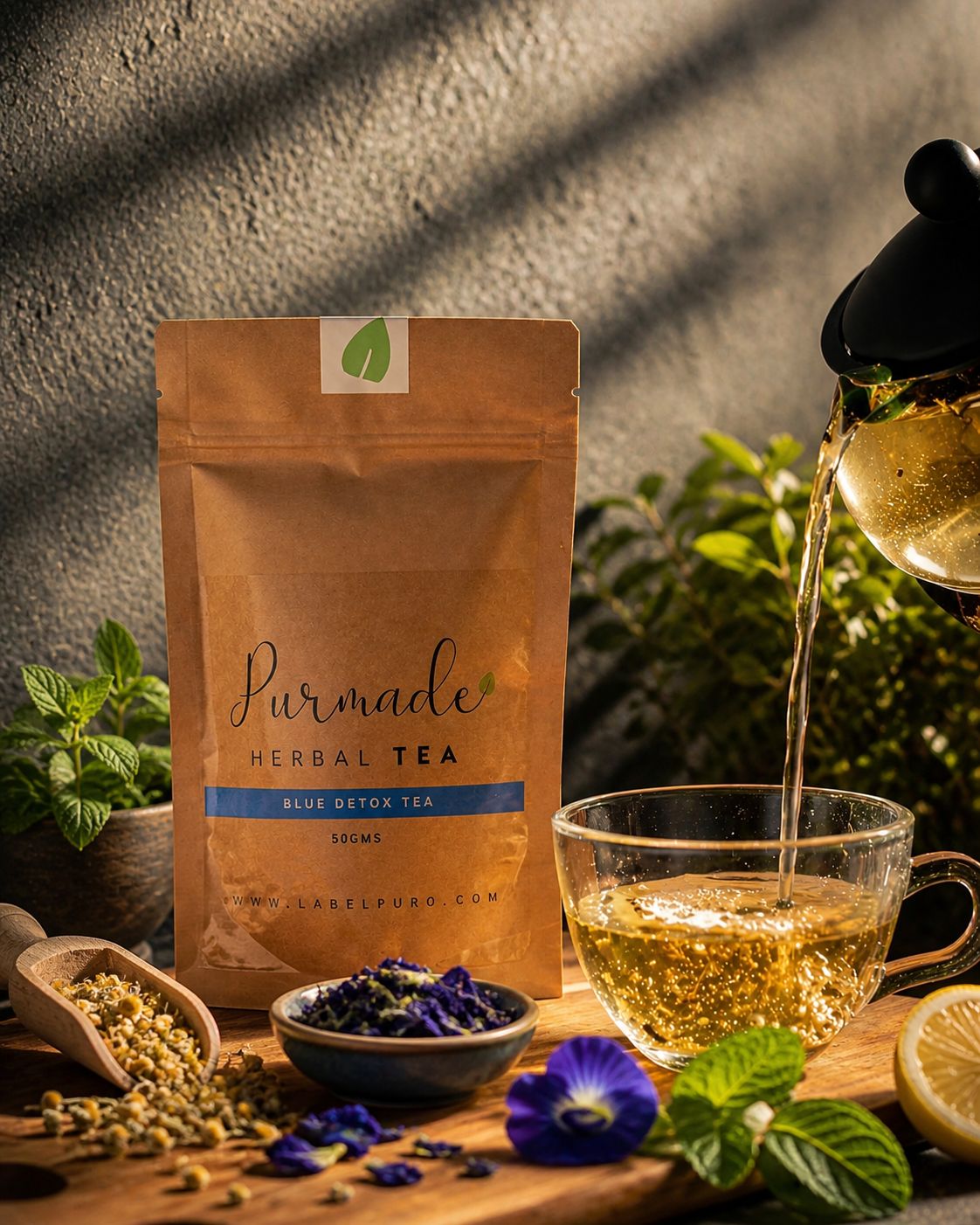 Blue Tea for Weight Loss | Blue Detox tea