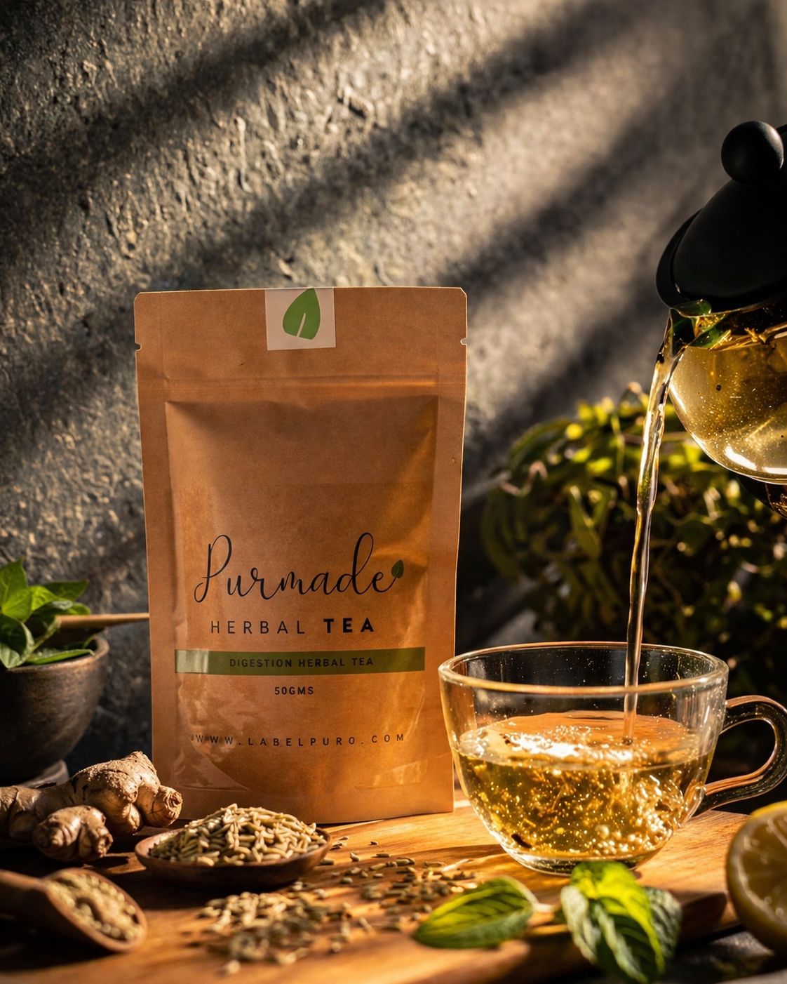 Herbal Tea for Digestion & Bloating | Purmade Ayurvedic